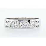 14 Kt. White Gold - Ring Diamond-0.49Ctw