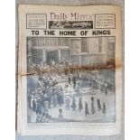 Selling 4 Vintage Newspapers Connected To The English Monarchy 1920S