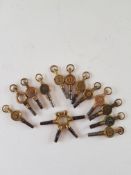 Vintage Pocket Watch Keys