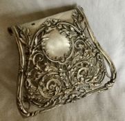 Beautiful And Unusual French Stamped Antique Silver Book Binding Filigree Book