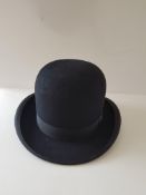 Vintage Black Bowler Hat