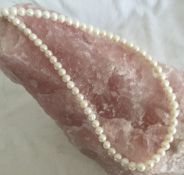 Freshwater Cultured White Potato Pearls Approx. 38 Cm