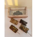 Editions Atlas Humber Armoured Car And 4 Model Tanks