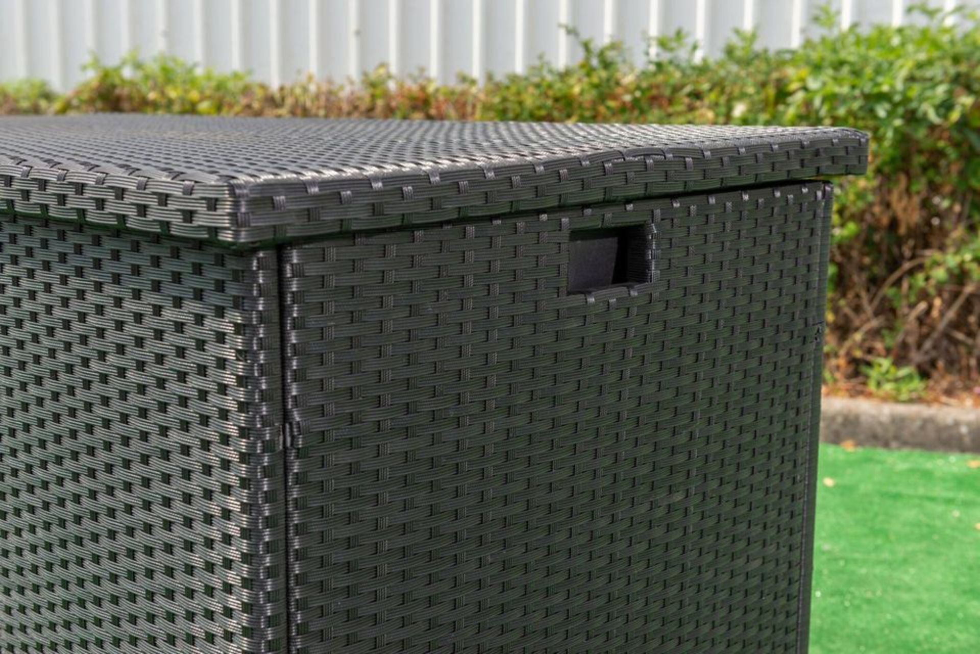 Black Rattan Waterproof Storage Box - Image 3 of 4
