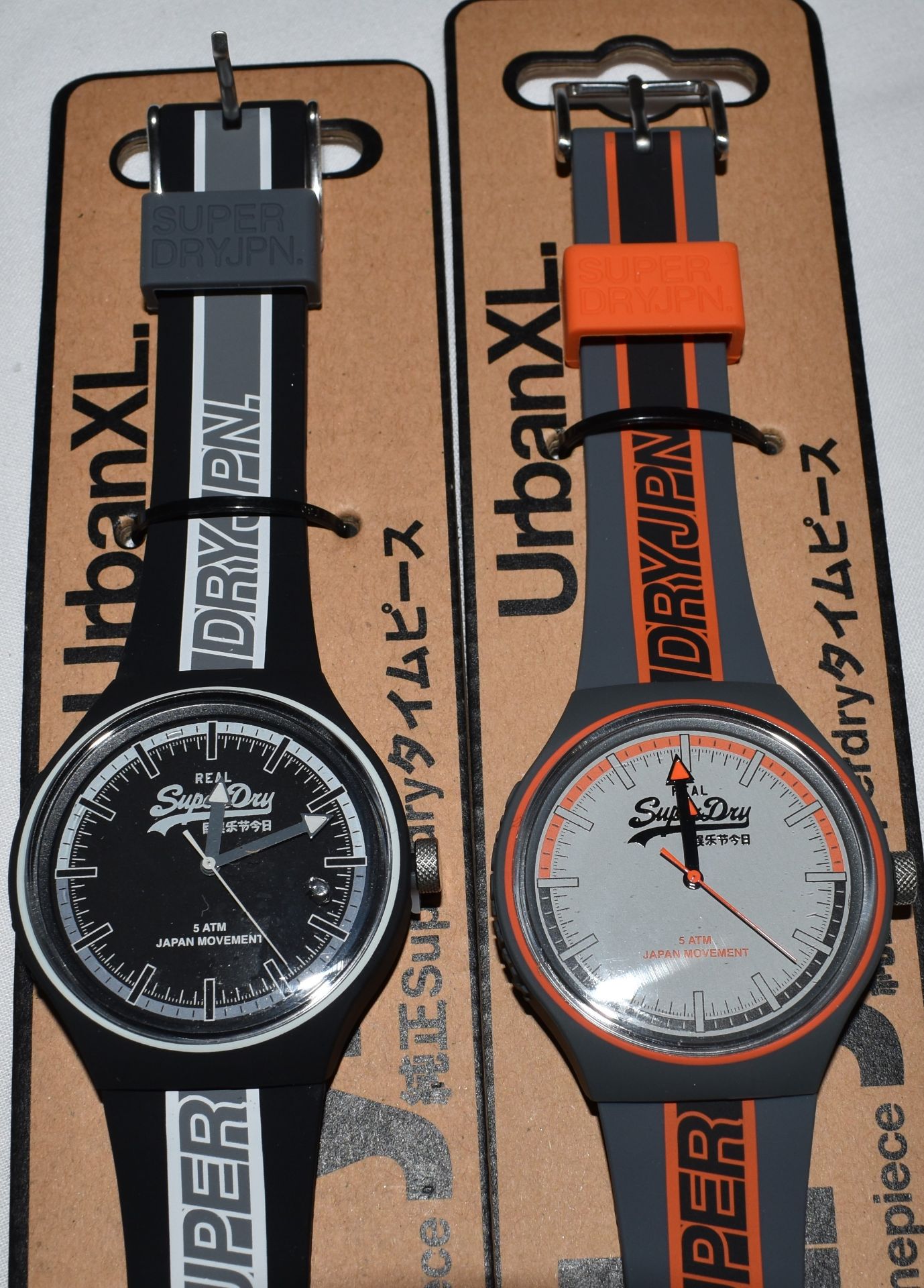 Superdry Sports watches x 2 in black and grey - Image 2 of 2