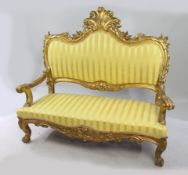 Antique 18th c. Italian Giltwood Sofa