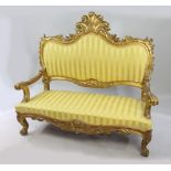 Antique 18th c. Italian Giltwood Sofa