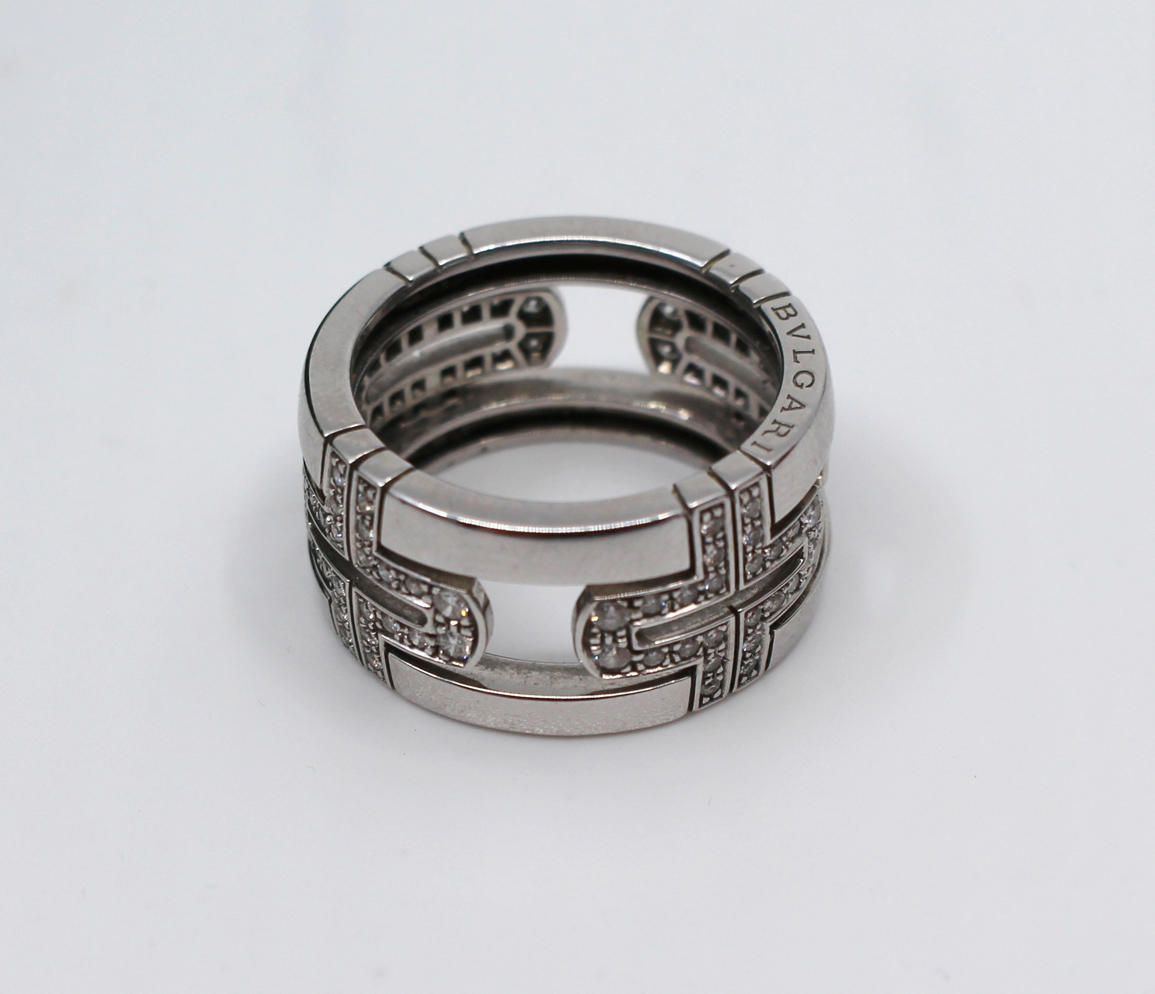 Bulgari Parentesi Diamond Band Ring