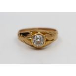 Early 20th c. 15 ct Rose Gold 0.52 carat Diamond Ring