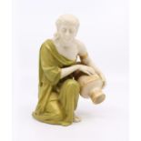 Royal Worcester Figurine 637 Kneeling Water Carrier 1910