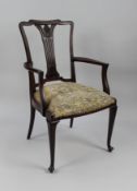 Antique Georgian Mahogany Armchair