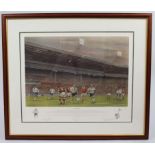 Signed Limited Edition Framed Football Print "Coming Home"