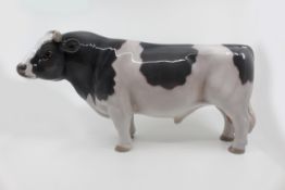 Bing & Grøndahl Copenhagen Denmark Porcelain Bull Sculpture #2121