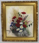 Still Life Oil Painting Set in Gilt Frame