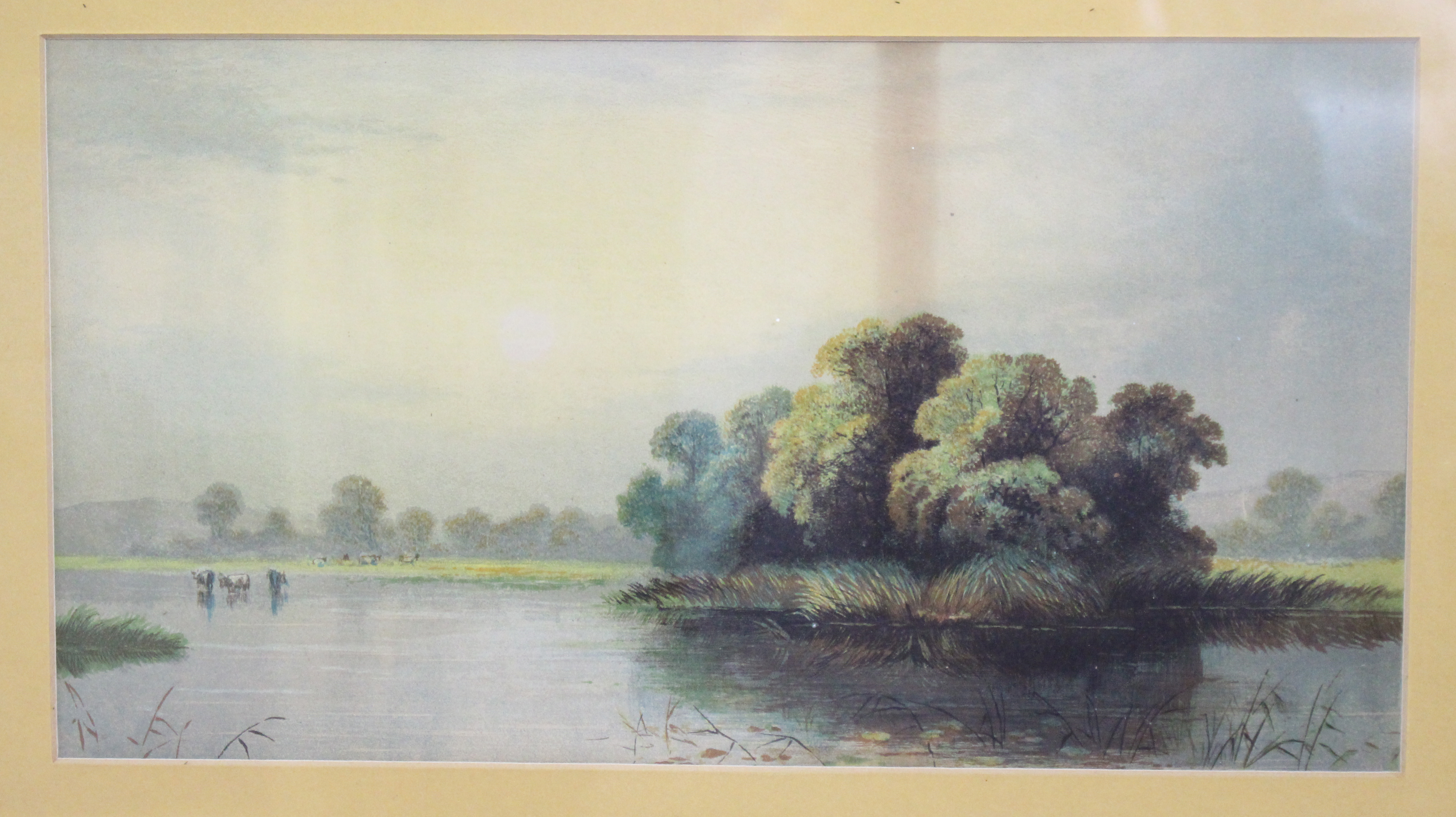 Edwardian Landscape Print Set in Gilt Frame - Image 2 of 3