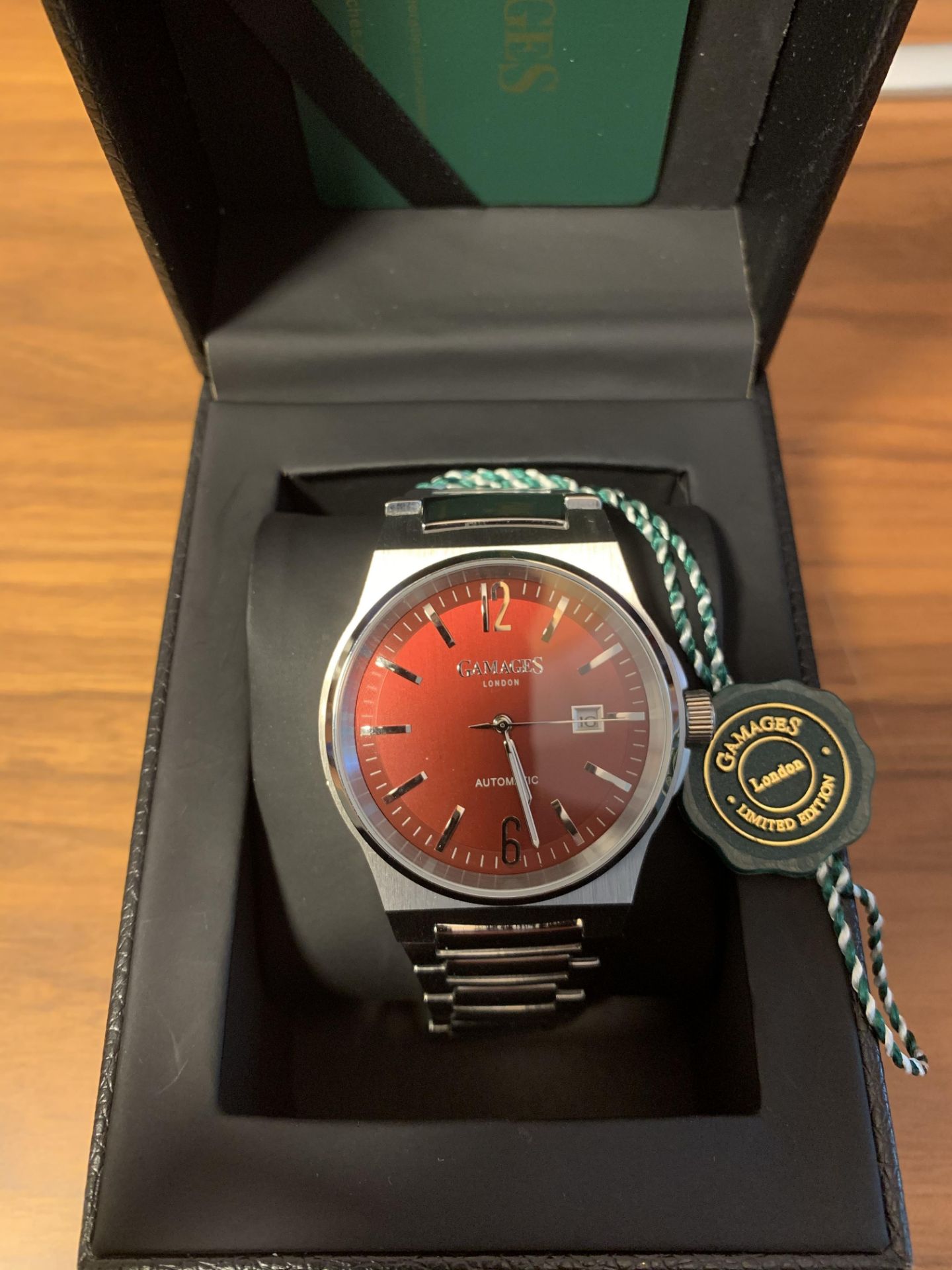 Limited Edition Hand Assembled Gamages Debonair Automatic Red – 5 Year Warranty & Free Delivery