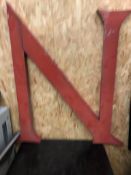 Vintage Signage Letter N