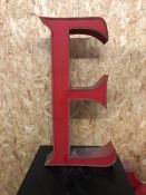 Vintage Signage Letter E