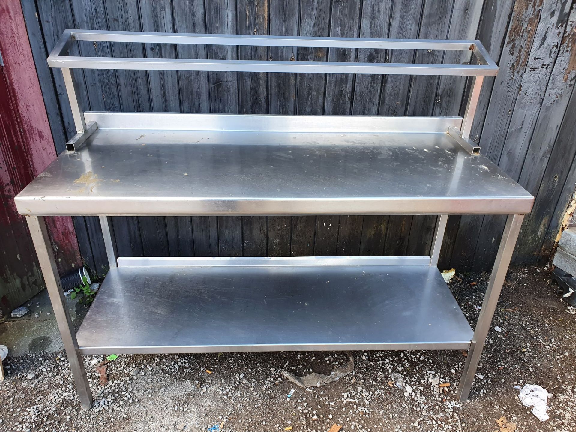 Stainless Table with shelf