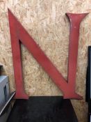 Vintage Signage Letter N