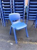 Quantity 6 Sturdy Plastic Stacking Chairs