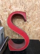 Vintage Signage Letter S