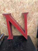 Vintage Signage Letter N