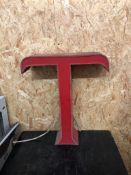 Vintage Signage Letter T