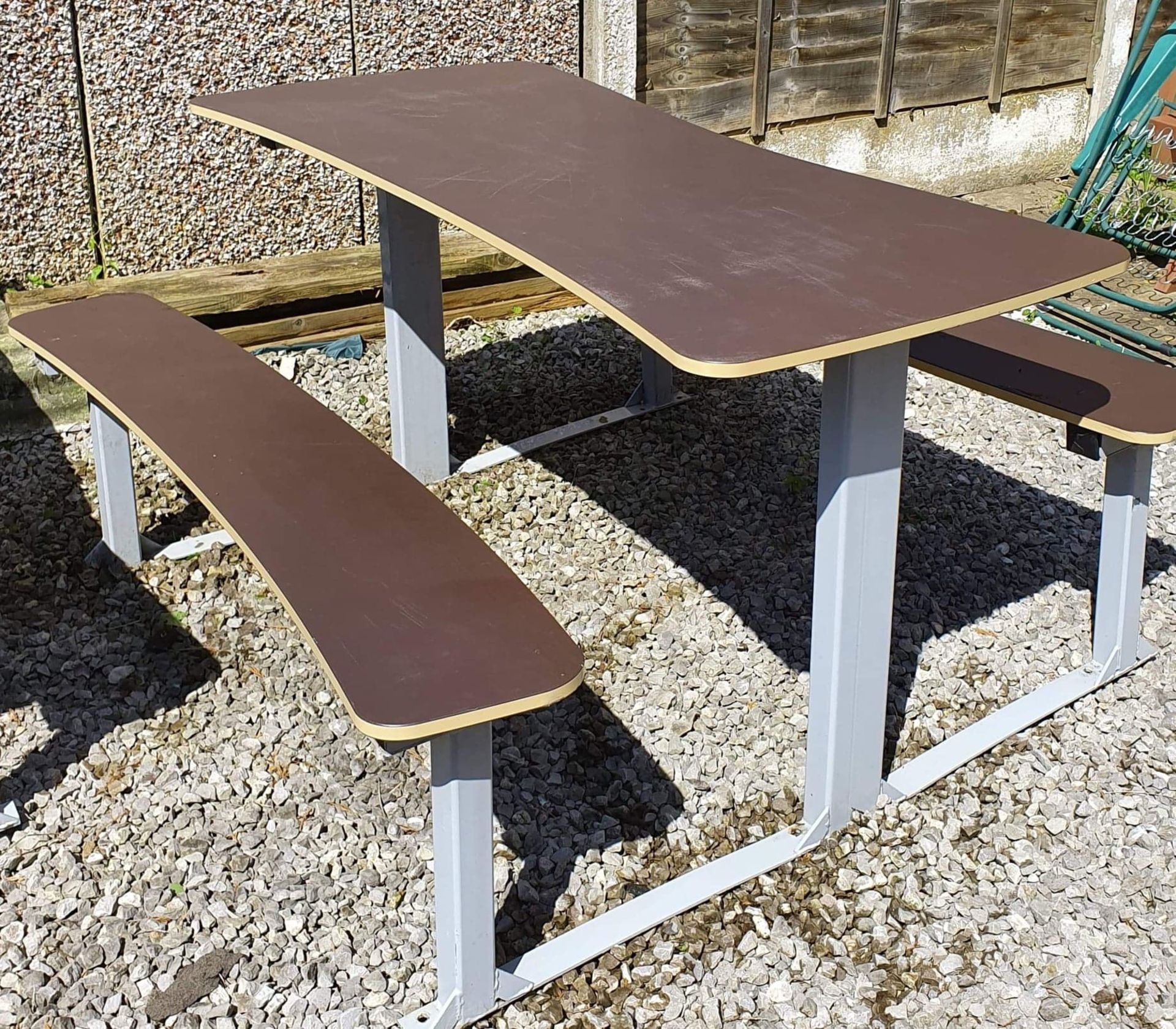 Commercial Outdoor bench seating x 5 - Image 2 of 2