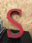 Vintage Signage Letter S