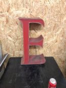 Vintage Signage Letter E