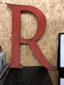 Vintage Signage Letter R