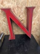 Vintage Signage Letter N