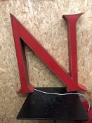 Vintage Signage Letter N