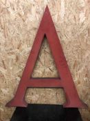 Vintage Signage Letter A