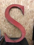 Vintage Signage Letter S