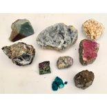 10 Assorted Geological Rock & Crystal Samples