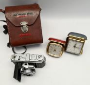 Kodak Retina Camera & Two Travelling Clocks