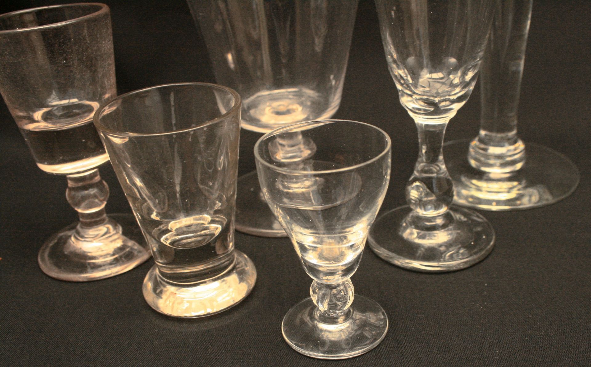 Antiques assortment of Six Drinking Glasses - Image 2 of 5