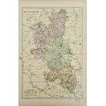 Antique Map of Buckinghamshire 1899 G. W Bacon & Co