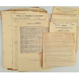 Parcel of WWII Naval Military Paperwork Includes Collision Report