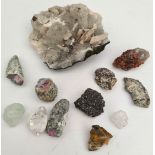 10 Assorted Geological Rock & Crystal Samples