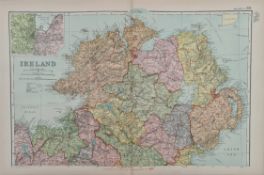 Antique Map of the North of Ireland 1899 G. W Bacon & Co