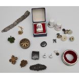 Vintage Costume Jewellery & Other Items Includes Sterling Silver