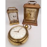 Three Brass Clocks