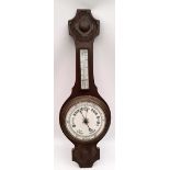 Antique Early 20th Century Oak Barometer