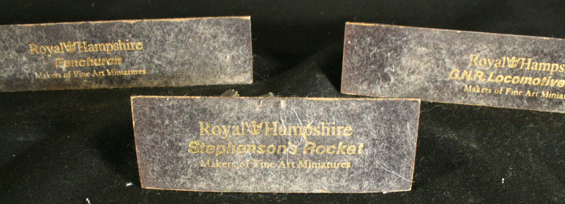 Vintage 3 x Collectable Royal Hampshire Pewter Train Models - Image 2 of 4
