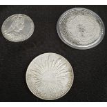Antique 3 x Assorted Coins Includes Edward VII Coronation Token British Trade Dollar