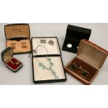 Parcel of Boxed Vintage Costume Jewellery Includes Cuff Links