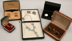 Parcel of Boxed Vintage Costume Jewellery Includes Cuff Links